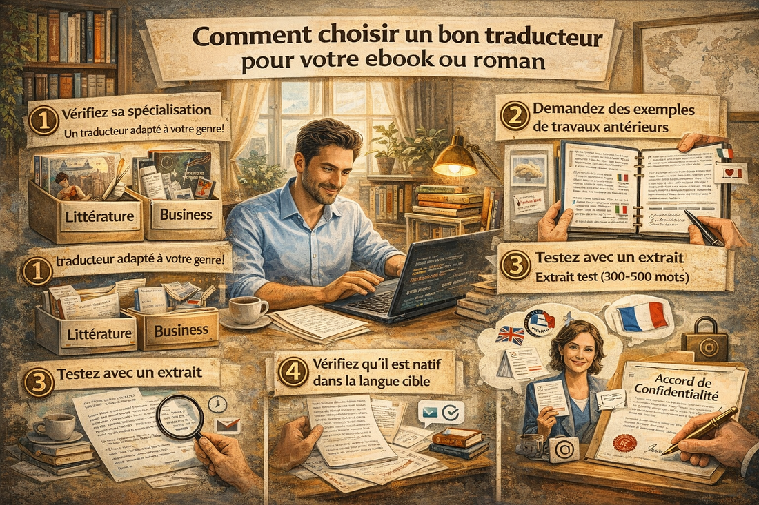 Comment choisir un bon traducteur pour votre ebook ou roman