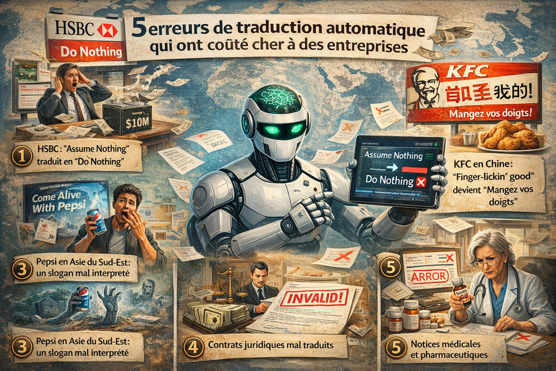 5 erreurs de traduction automatique qui ont coûté cher à des entreprises