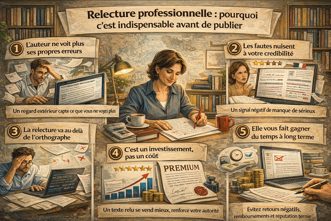 Relecture professionnelle : pourquoi c'est indispensable avant de publier