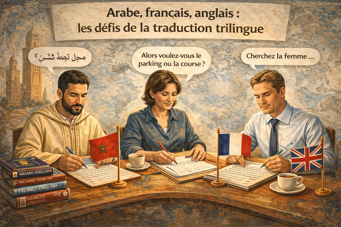 Arabe, français, anglais : les défis de la traduction trilingue